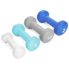 A set of vinyl dumbbells Spokey SHAPE IV 2 x 2 kg