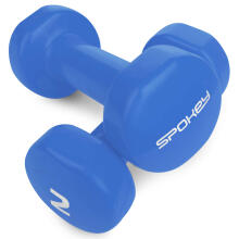 A set of vinyl dumbbells Spokey SHAPE IV 2 x 2 kg