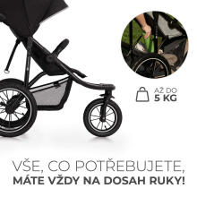 KinderKraft Helsi 2 Art.KSHELS00BLK0000 Deep Black Stroller