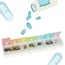 Ikonka Art.KX4766 Weekly pill organiser container 7 days EN