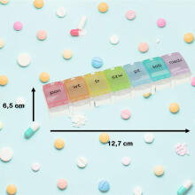 Ikonka Art.KX4766 Weekly pill organiser container 7 days EN