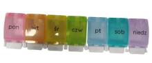 Ikonka Art.KX4766 Weekly pill organiser container 7 days EN