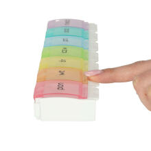 Ikonka Art.KX4766 Weekly pill organiser container 7 days EN