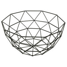 Ikonka Art.KX4680 Fruit basket vegetable bowl large metal bowl black