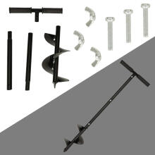 Ikonka Art.KX4659_1 Garden spiral hand drill 85x15cm