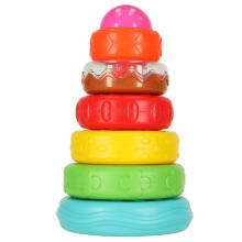 Ikonka Art.KX4616 Pyramid tower educational sensory puzzle colourful Montessori