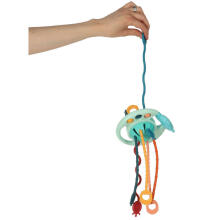 Ikonka Art.KX4613 Sensory teether Montessori rope buttons