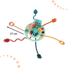 Ikonka Art.KX4613 Sensory teether Montessori rope buttons
