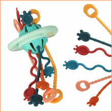 Ikonka Art.KX4613 Sensorinis kramtukas Montessori virvės sagos