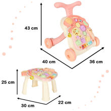 Ikonka Art.KX4608 Pushchair interactive learning table 3in1