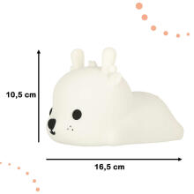 Ikonka Art.KX4594 Silicone night light white deer