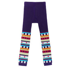 Weri Spezials Bērnu Leggingi Purple Art Nuvo ART.WERI-6645 Augstas kvalitātes bērnu kokvilnas legingi meitenēm ar jauku dizainu