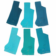 Weri Spezials Monochrome Children's Tights Monochrome Azure Blue ART.SW-0671 High quality children's cotton tights available in various stylish colors