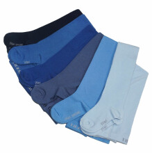 Weri Spezials Monochrome Children's Tights Monochrome Jeans Blue ART.WERI-1356 High quality children's cotton tights available in various stylish colors