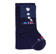 Weri Spezials Bērnu Zeķubikses Railway Navy ART.WERI-3119 Augstas kvalitātes bērnu kokvilnas Zeķubikses zēniem