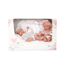 Arias ELEGANCE Art.AR60757 Mazas dvīņu lelles ar sedziņu, 26cm