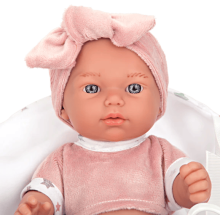 Arias ELEGANCE Art.AR60757 Small Twin Newborn Baby Dolls With Blanket, 26cm