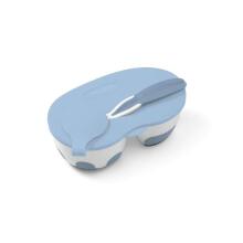 Babyono Art.1067 Blue Feeding set plate and spoon