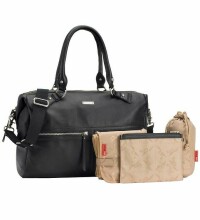 Storksak Caroline Leather Bag Art.147194 Black