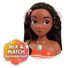 DISNEY PRINCESS Moana (Vaiana) styling head with 18 accessories