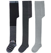 Weri Spezials Children's Tights Cars and Stripes Black ART.SW-2051 Set of three pairs of high quality cotton tights for boys