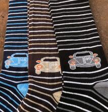 Weri Spezials Bērnu Zeķubikses Cars and Stripes Chocolate ART.SW-2065 Augstas kvalitātes bērnu kokvilnas trīs zeķubikšu pāru komplekts zēniem