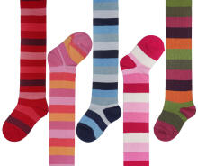 Weri Spezials Bērnu Zeķubikses Block Stripes Pink ART.WERI-2752 Augstas kvalitātes bērnu kokvilnas Zeķubikses