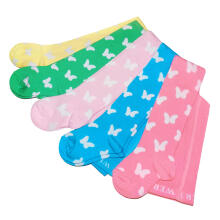 Weri Spezials Bērnu Zeķubikses White Butterflies Deep Pink ART.SW-0260 Augstas kvalitātes bērnu kokvilnas Zeķubikses meitenēm