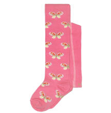 Weri Spezials Bērnu Zeķubikses Pink Butterflies Dark Pink ART.WERI-6090 Augstas kvalitātes bērnu kokvilnas Zeķubikses meitenēm