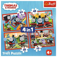TREFL THOMAS & FRIENDS Puzzle 4 in 1 set Thomas