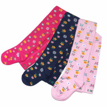 Weri Spezials Children's Tights Dainty Flowers Light Pink ART.WERI-4994 High quality children's cotton tights for gilrs