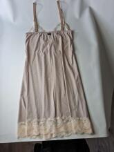 La Bebe™ Nursing Cotton Art.154279 Beige Maternity and Nursing Nightgown