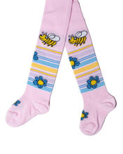 Weri Spezials Bērnu Zeķubikses Little Bee Light Pink ART.SW-1784 Augstas kvalitātes bērnu kokvilnas Zeķubikses meitenēm