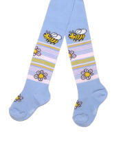 Weri Spezials Bērnu Zeķubikses Little Bee Light Blue ART.SW-1789 Augstas kvalitātes bērnu kokvilnas Zeķubikses meitenēm
