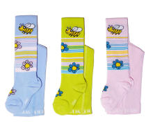 Weri Spezials Bērnu Zeķubikses Little Bee Lime Green ART.SW-1794 Augstas kvalitātes bērnu kokvilnas Zeķubikses meitenēm