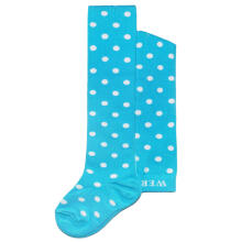 Weri Spezials Bērnu Zeķubikses White Dots Laguna Blue ART.SW-0155 Augstas kvalitātes bērnu kokvilnas Zeķubikses meitenēm