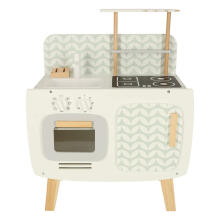 Ikonka Wooden Kitchen MDF Lulilo Retro Art.KX4635 Bērnu koka virtuve ar piederumiem