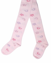 Weri Spezials Children's Tights Zoo Light Pink ART.SW-1849 High quality children's cotton tights for gilrs