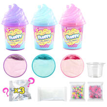 Slime DIY set Fluffy shaker 3-pack
