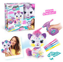 Style 4 Ever plush with airbrush Kitty, 25 cm