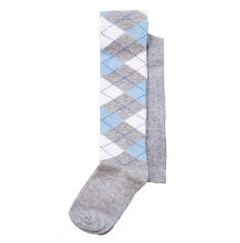 Weri Spezials Bērnu Zeķubikses Jacquard Light Grey and White ART.WERI-0171 Augstas kvalitātes bērnu kokvilnas Zeķubikses bērniem