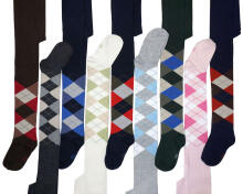 Weri Spezials Bērnu Zeķubikses Jacquard Navy and Red ART.WERI-2412 Augstas kvalitātes bērnu kokvilnas Zeķubikses bērniem