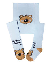 Weri Spezials Bērnu Zeķubikses My Bear Friend Light Blue ART.WERI-8027 Augstas kvalitātes bērnu kokvilnas Zeķubikses bērniem