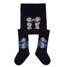 Weri Spezials Bērnu Zeķubikses Teddy Navy ART.WERI-3239 Augstas kvalitātes bērnu kokvilnas Zeķubikses bērniem
