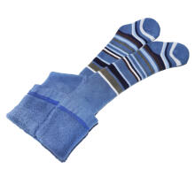 Weri Spezials Bērnu Zeķubikses Stripes Jeans ART.WERI-7656 Augstas kvalitātes siltas  plīša bērnu kokvilnas Zeķubikses zēniem