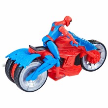 SPIDER-MAN  игровой набор Герой и Мотоцикл, 10 см