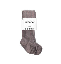 La Bebe™ Nursing Eco Taupe Organic Cotton Tights Art.154798