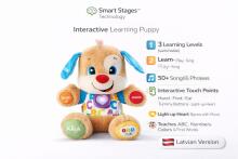 Fisher Price Laugh And Learn Latvian Puppy Art. DLM25  Learned Interactive Puppy/Doggy (Latvian)