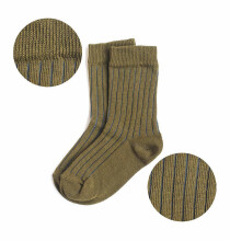La Bebe™ Nursing Eco Organic Cotton Socks Art.154802 Khaki Laste sukkpüksid on valmistatud keskkonnasõbralikust orgaanilisest puuvillast.