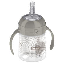 LOVI Pirmā krūzīte ar svērtu salmiņu 150ml Harmony, 6M+, 35/367
